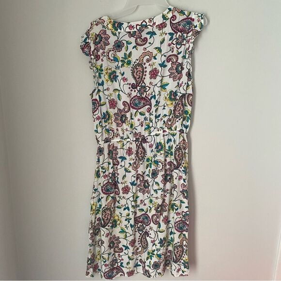 A.N.A. women’s Flutter Sleeve V Neck A Line Midi Floral Dress - Picture 4 of 4